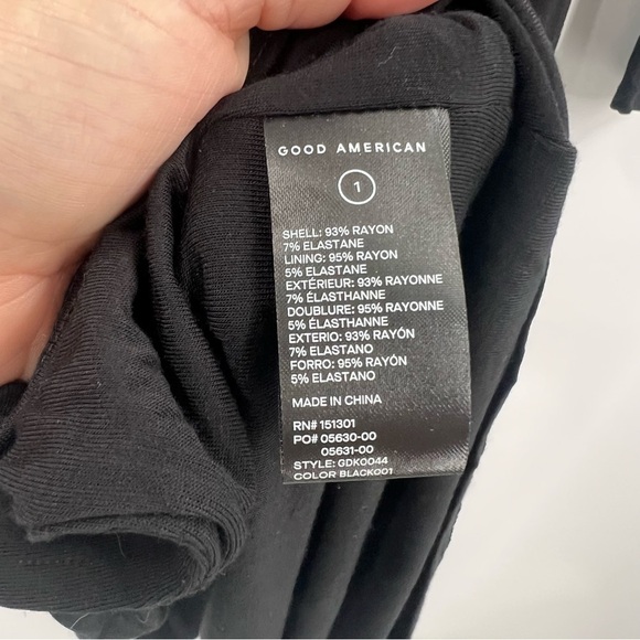 Good American Gathered waist cut out midi dress NWT - Picture 7 of 7